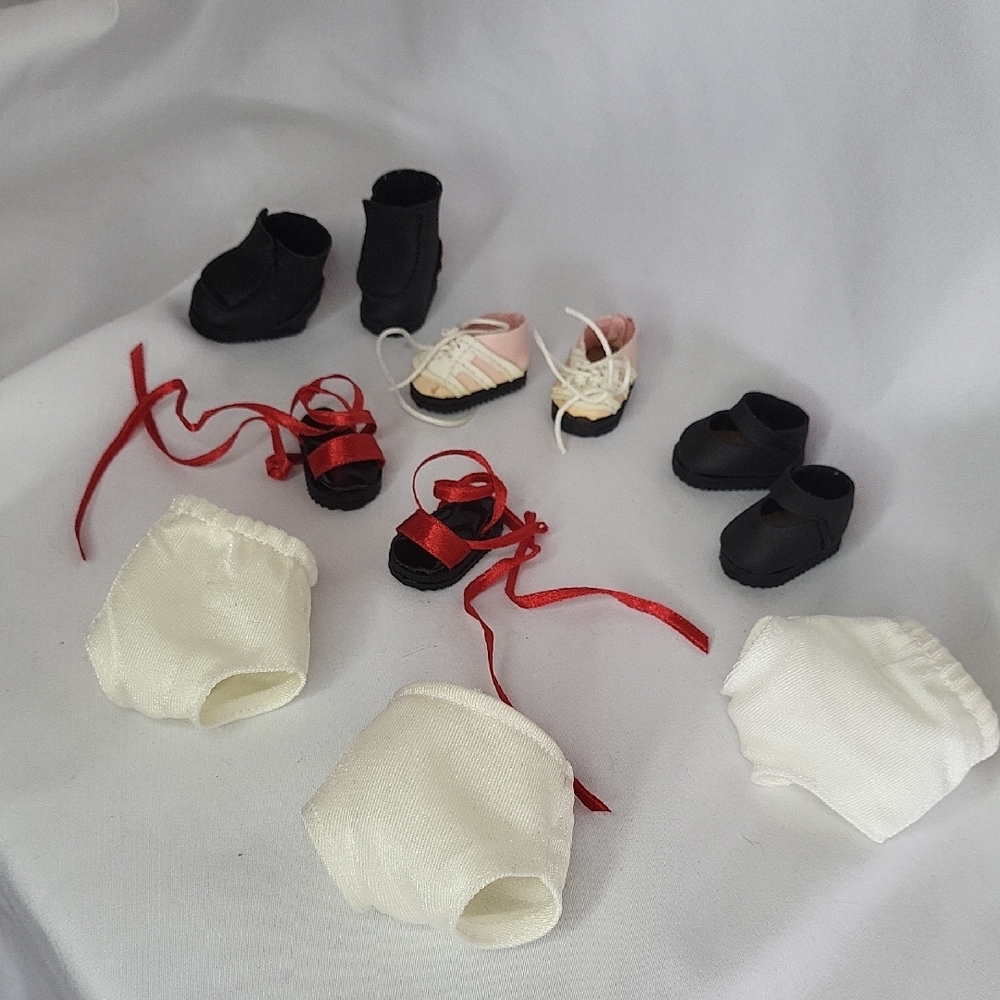 Sammy Doll Effanbee Shoes And Underwear Fits 8-9" Sammie doll Vtg